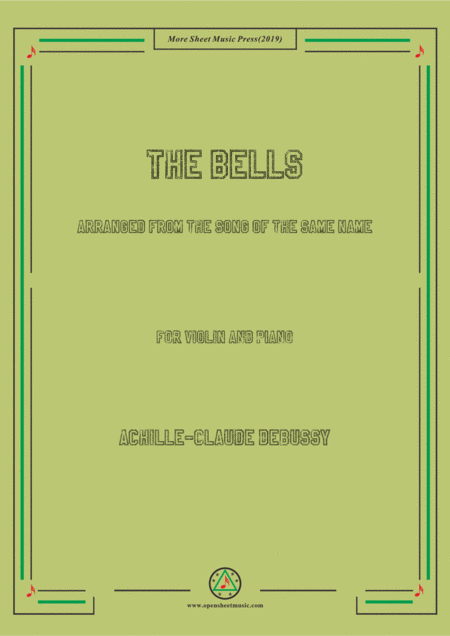 Free Sheet Music Debussy The Bells For Violin And Piano
