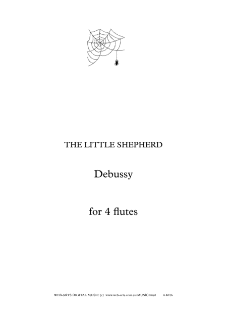 Free Sheet Music Debussy The Little Shepherd Arranged For 4 Flutes