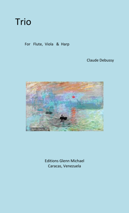 Free Sheet Music Debussy Trio For Flute Viola Harp