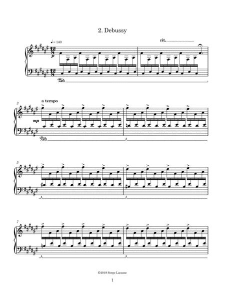 Debussy Sheet Music