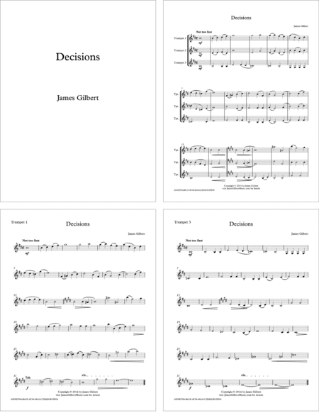 Free Sheet Music Decisions Br13