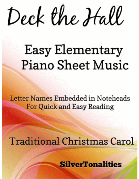 Free Sheet Music Deck The Hall Easy Elementary Piano Sheet Music