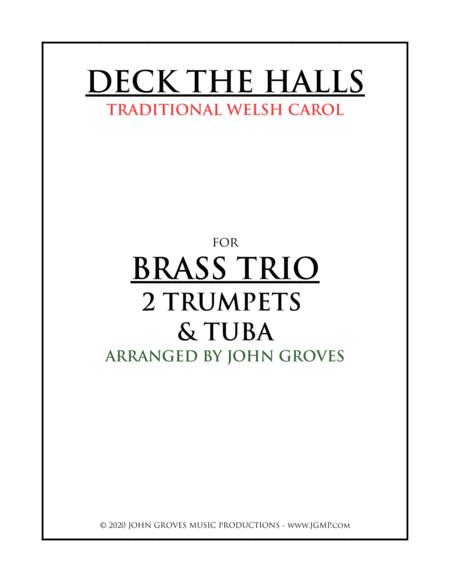Free Sheet Music Deck The Halls 2 Trumpet Tuba Brass Trio