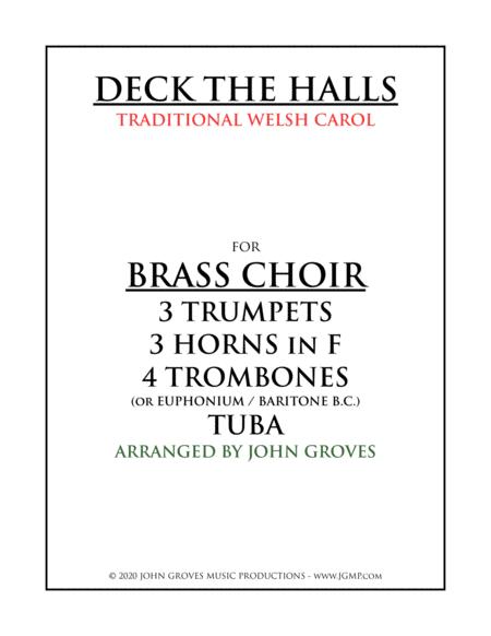 Deck The Halls Brass Choir Ensemble Sheet Music