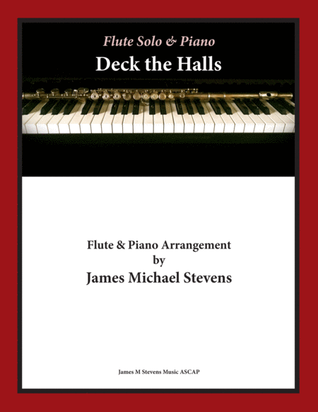 Deck The Halls Christmas Flute Piano Sheet Music