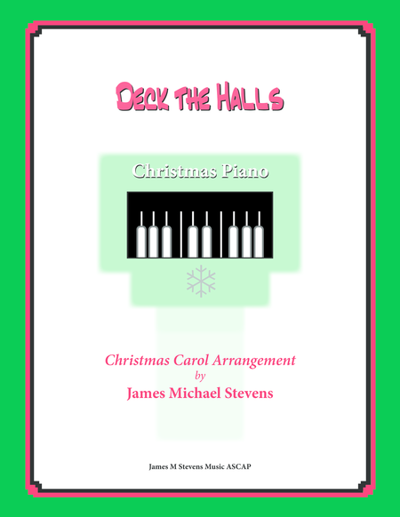 Deck The Halls Christmas Piano Sheet Music