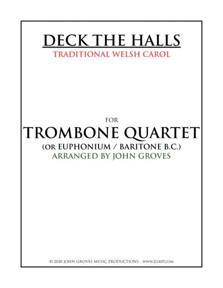 Deck The Halls Trombone Quartet Sheet Music