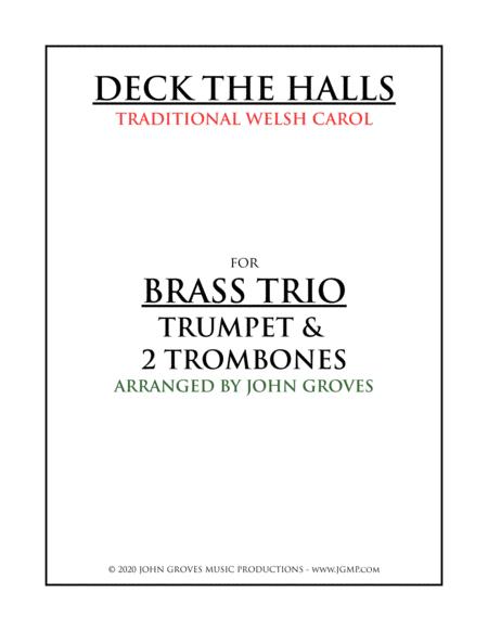 Deck The Halls Trumpet 2 Trombone Brass Trio Sheet Music