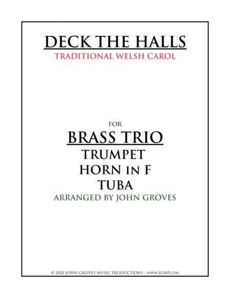 Free Sheet Music Deck The Halls Trumpet Horn Tuba Brass Trio