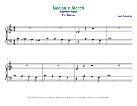 Declans March Sheet Music