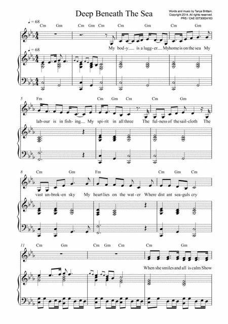 Deep Beneath Sea Sheet Music