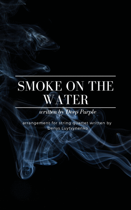 Deep Purple Smoke On The Water For String Quartet Incl Guitar Solo Part Sheet Music