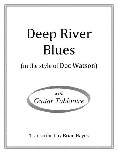 Deep River Blues Doc Watson With Tablature Sheet Music