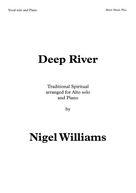 Free Sheet Music Deep River For Alto Solo Voice And Piano