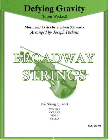 Defying Gravity String Quartet Sheet Music