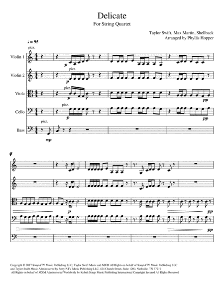 Delicate String Orchestra Sheet Music