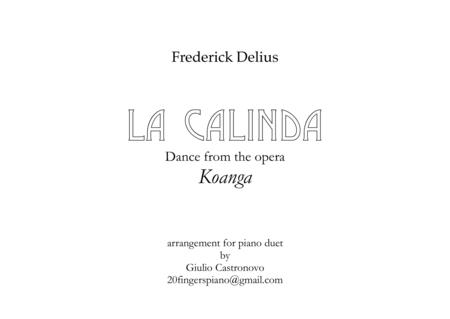 Delius La Calinda Dance From The Opera Koanga For Piano Duet Sheet Music