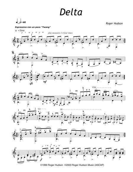 Delta Sheet Music