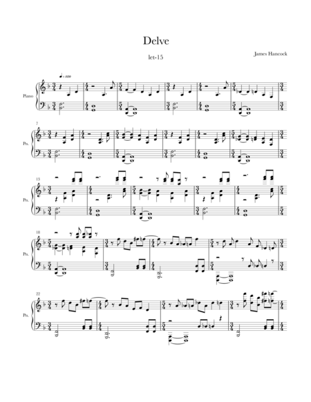 Free Sheet Music Delve