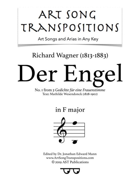 Der Engel F Major Sheet Music