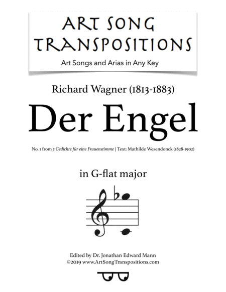 Der Engel G Flat Major Sheet Music