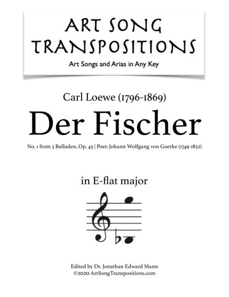 Der Fischer Op 43 No 1 Transposed To E Flat Major Sheet Music