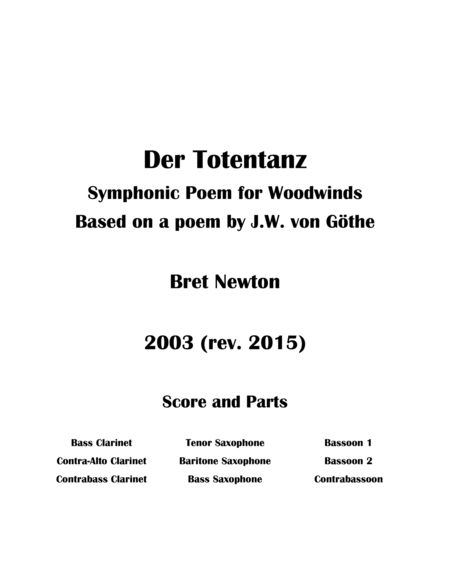 Der Totentanz Sheet Music