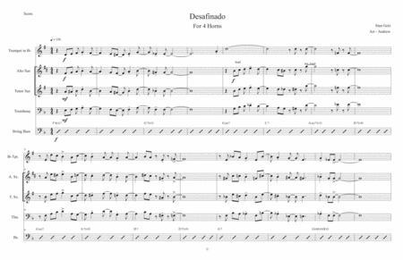 Desafinado Head Only Sheet Music