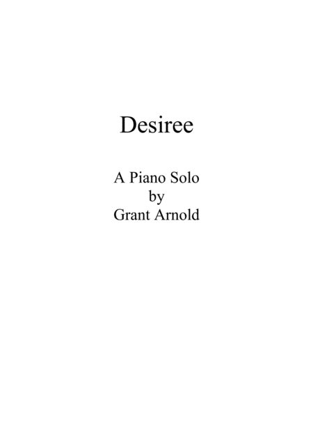 Desiree Sheet Music