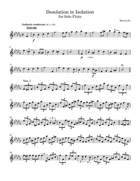 Desolation In Isolation Sheet Music