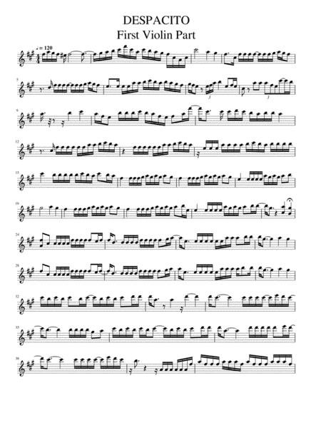 Despacito For Two Violins Sheet Music