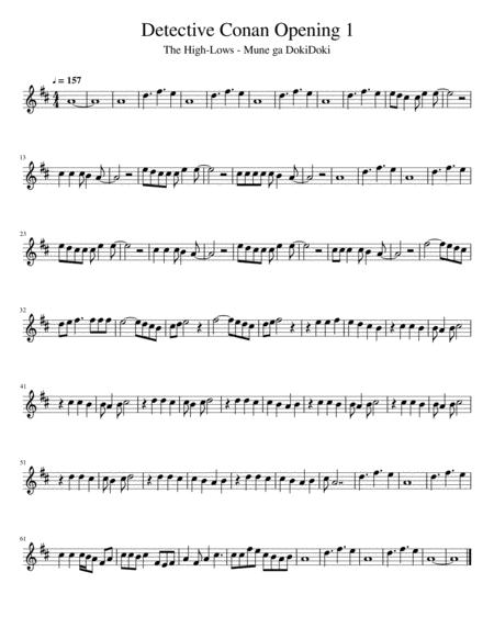 Detective Conan Opening 1 Sheet Music