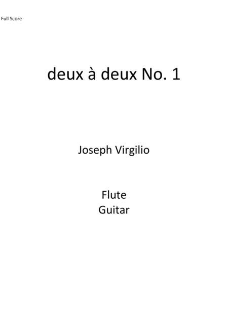 Deux A Deux No 1 Sheet Music