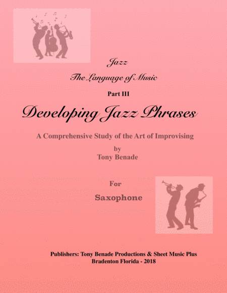 Free Sheet Music Developing Jazz Phrases For Saxophne