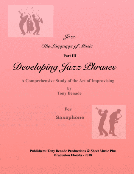 Developing Jazz Phrases For Saxophne Sheet Music