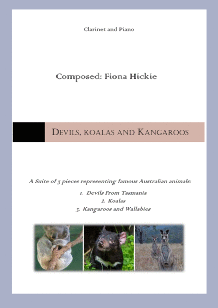 Devils Koalas And Kangaroos Sheet Music