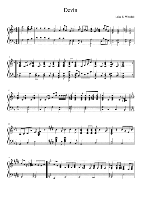 Devin Sheet Music