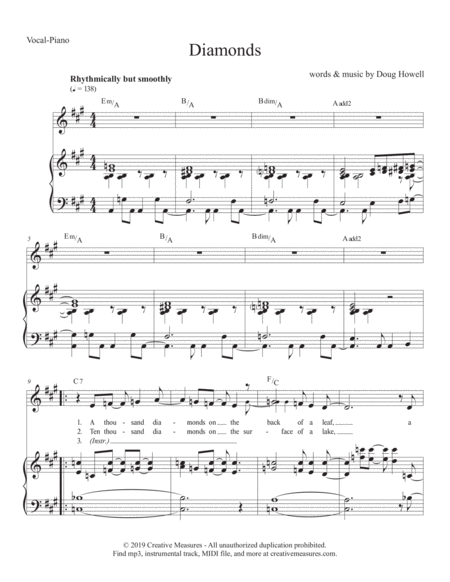 Diamonds Sheet Music