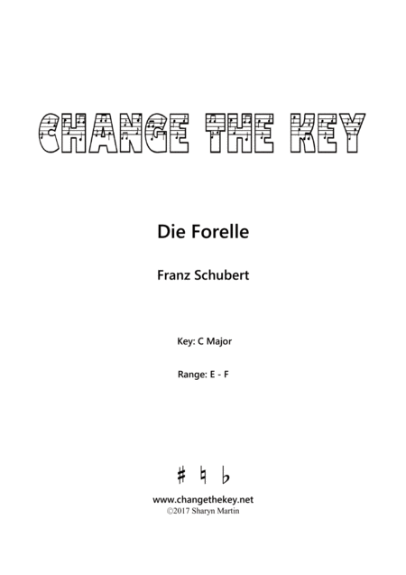 Die Forelle C Major Sheet Music