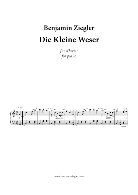 Free Sheet Music Die Kleine Weser