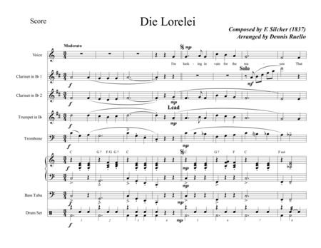 Free Sheet Music Die Lorelei