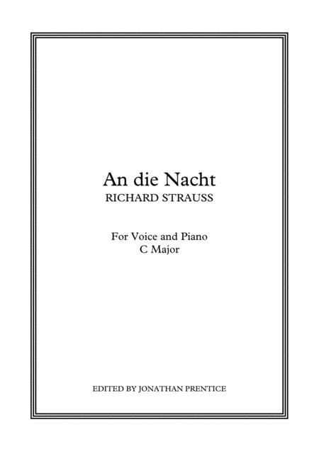 Die Nacht Sheet Music