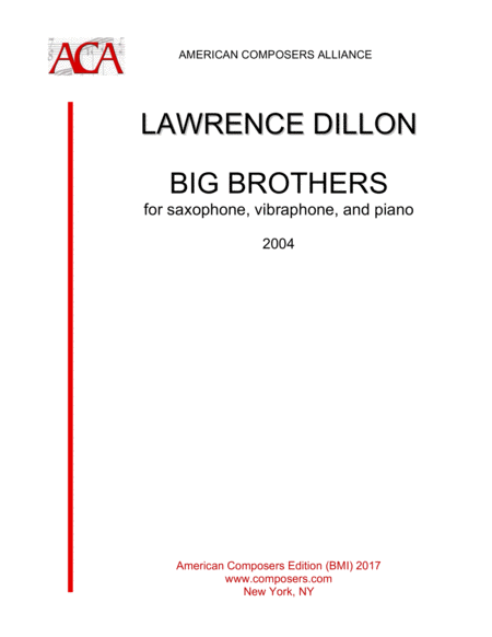 Dillon Big Brothers Sheet Music