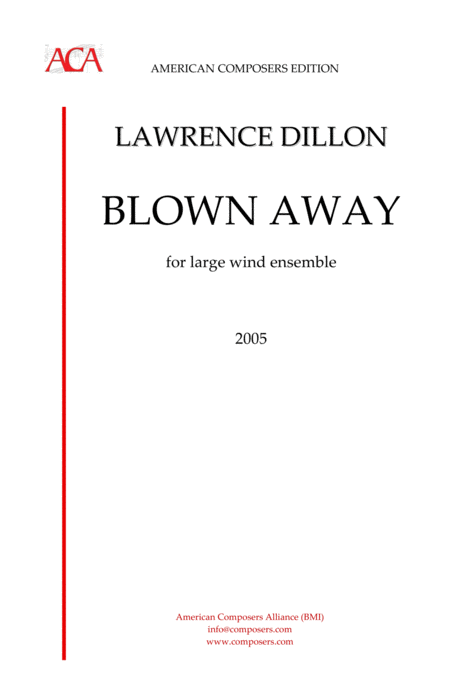 Free Sheet Music Dillon Blown Away