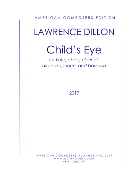 Free Sheet Music Dillon Childs Eye