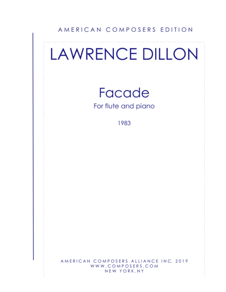 Free Sheet Music Dillon Facade Flute And Piano