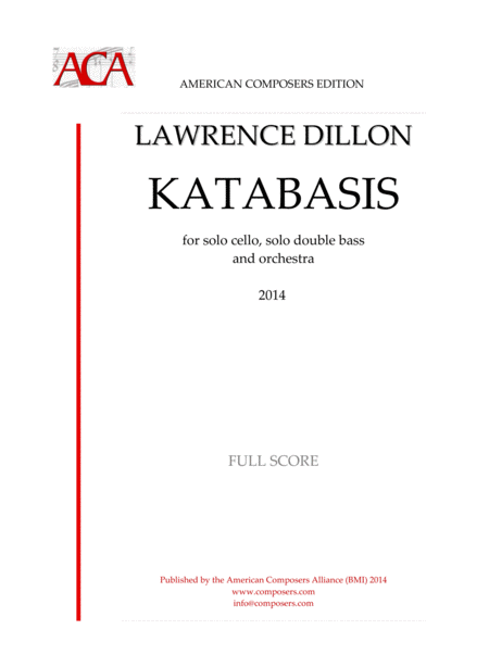 Free Sheet Music Dillon Katabasis