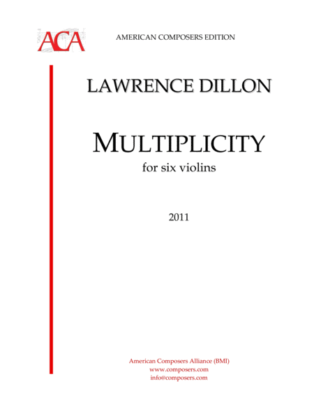 Dillon Multiplicity Sheet Music