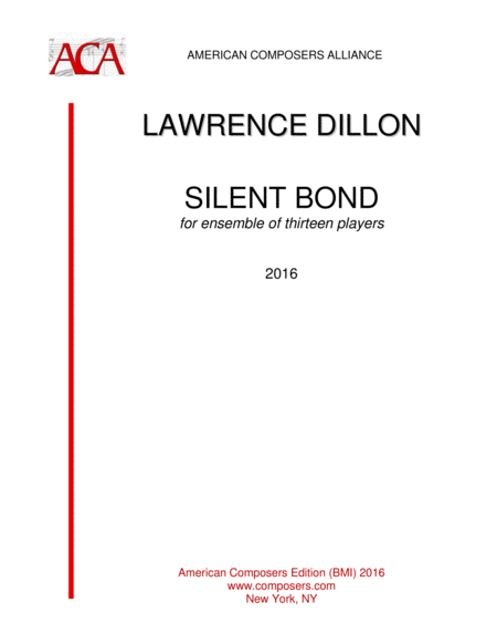 Free Sheet Music Dillon Silent Bond