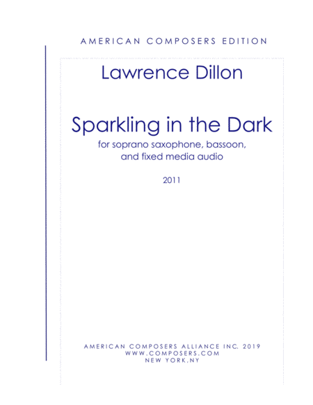 Dillon Sparkling In The Dark Sheet Music